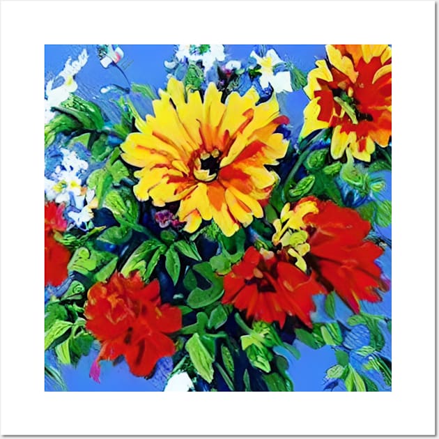 colorful flowers Wall Art by ugly_duck